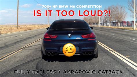 Bmw M6 F06 Fully Catless Akrapovic Exhaust Crazy Loud Youtube