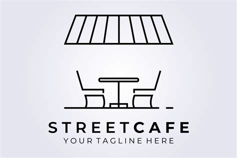 Street Cafe, Terrace Cafe Logo Vector Graphic by Lodzrov · Creative Fabrica