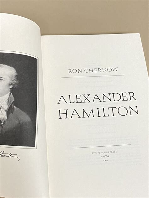 Alexander Hamilton Hardcover Book By Ron Chernow Ebay