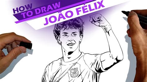 Jo O F Lix Barcelona Player How To Draw Youtube