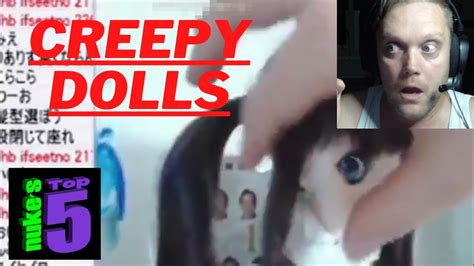 Recky Reacts To Nukes Top 5 5 Creepy Dolls MOVING Haunted Dolls