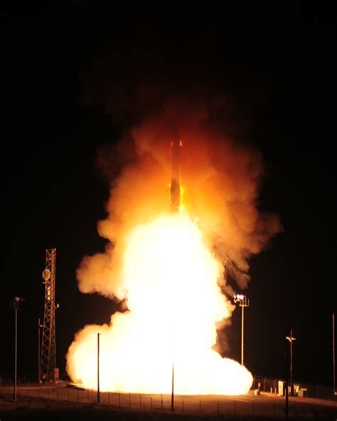 Minot Conducts Icbm Test Launch On Year Minuteman Iii Anniversary