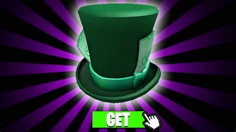 How To Get The Green Robux Hat Roblox Youtube