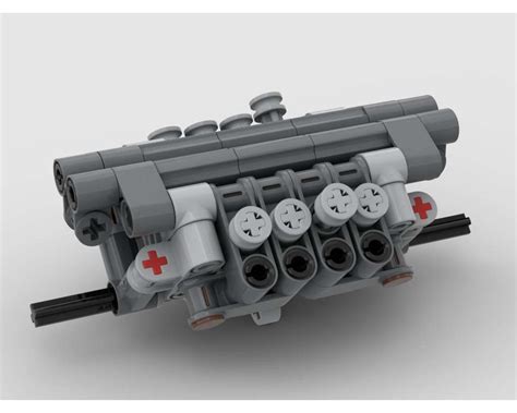 Lego Moc V8 Engine Basic Design By Janotechnic Rebrickable Build With Lego