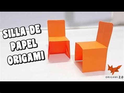 Cómo Hacer una SILLA DE PAPEL Origami Chair YouTube