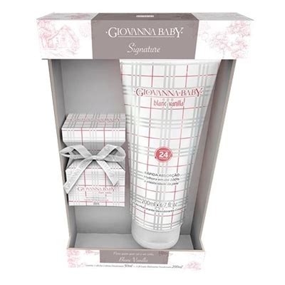 Kit Giovanna Baby Signature Vanilla Deo Colônia Loção Hidratante