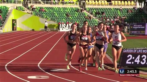 Usatf Tv Videos Womens 1500m Prelim Heat 2 Toyota Usatf Outdoor