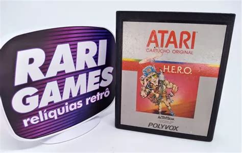 Hero H e r o Atari 2600 Originial Silver Label Polyvox Frete grátis