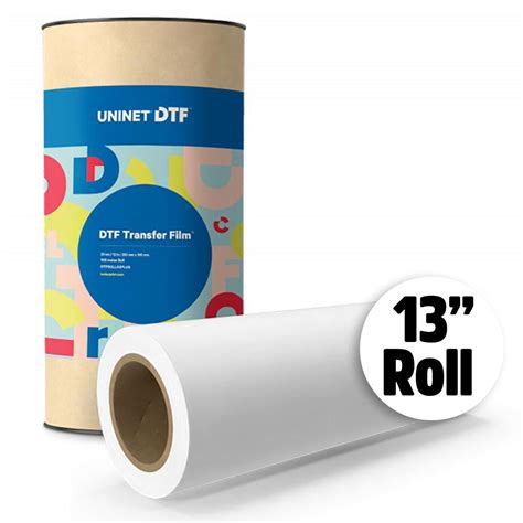 UNINET DTF TRIPLE COATED TRANSFER FILM 13" ROLL