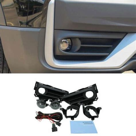 Led Front Bumper Fog Light W Wiring Harness Bezel For Honda CRV CR V