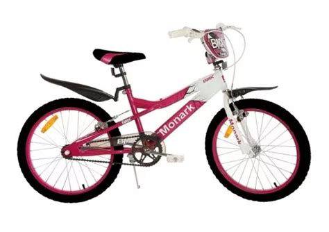 Bicicleta Monark Bmx Ranger Aro 20 Rosa Branco Original Parcelamento