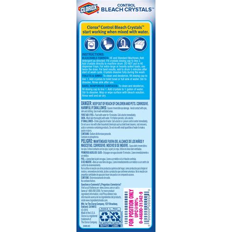 Printable Clorox Bleach Label