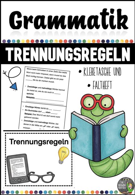 Wörter richtig trennen Trennungsregeln Deutsch Grundschule