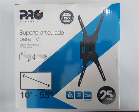 Suporte Articulado Para Tv Pqst At55 01 Proeletronic Mercado Livre