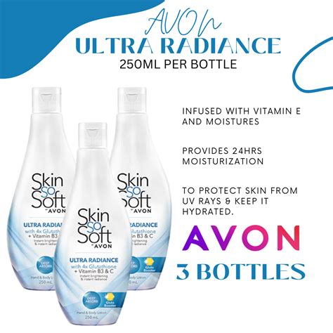 Avon Skin So Soft Ultra Radiance With X Glutathione Hand Body Lotion