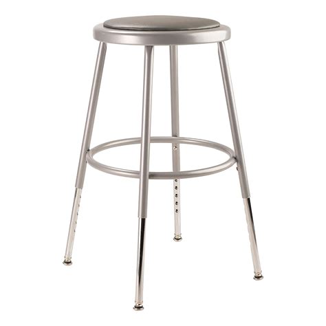 National Public Seating Series Inch Adjustable Steel Stool