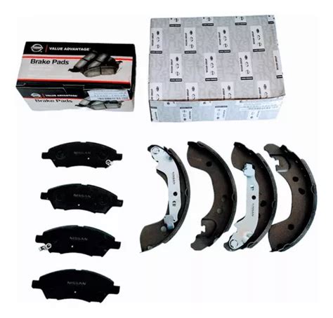 Kit Balatas Delanteras Y Traseras Nissan Versa Env O Gratis