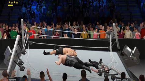 Brock Lesnar Vs Big Show Break The Ring