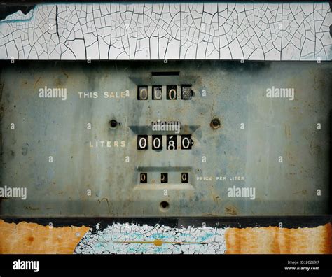 Old Fuel Dispenser Stock Photo Alamy