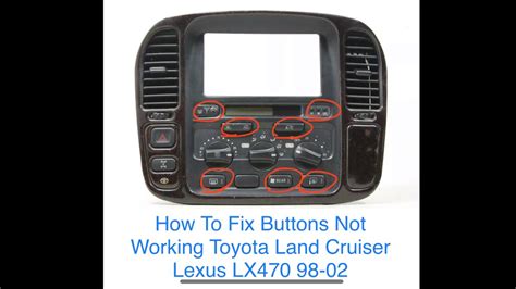 How To Rebuild Climate Control Toyota Land Cruiser Lexus Lx