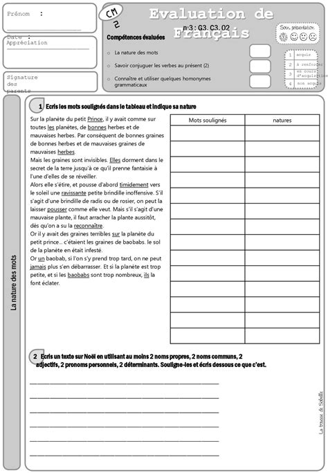 Evaluation de Français ppt télécharger