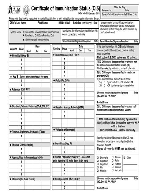 Washington State Immunization Records Fill Out Sign Online Dochub