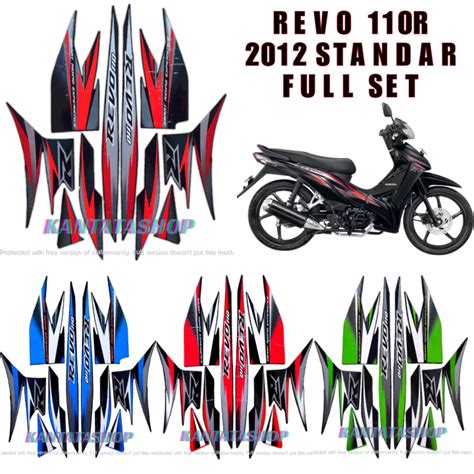 Stiker Striping Lis Les Body Motor Honda Revo R Striping Revo