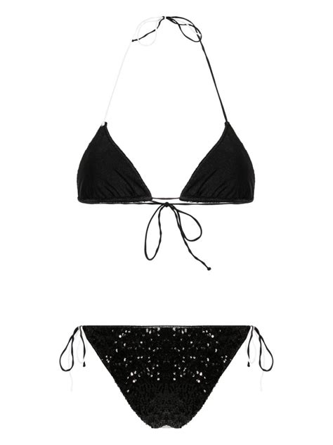 Oséree paillette embellished Bikini Set Farfetch