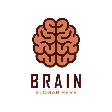 Cerveau Abstrait Logo Ic Ne Vecteur Vecteur Premium