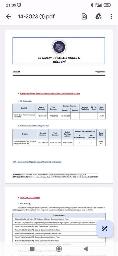 HALKA ARZ BİLGİLER Borsa on Twitter SPK Eksun gıdanın halka arzına