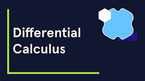 Differential Calculus | Codecademy