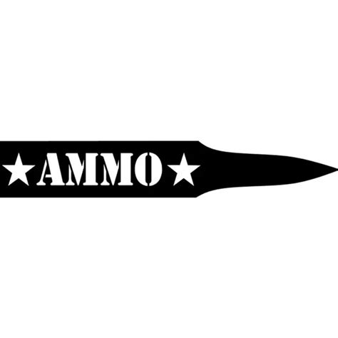 172cm28cm Army Star Ammo Bullet Vinyl Car Styling Reflective Car Stickers Motorcycle