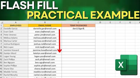 How To Use Flash Fill In Excel With A Practical Example Automate Tasks Youtube