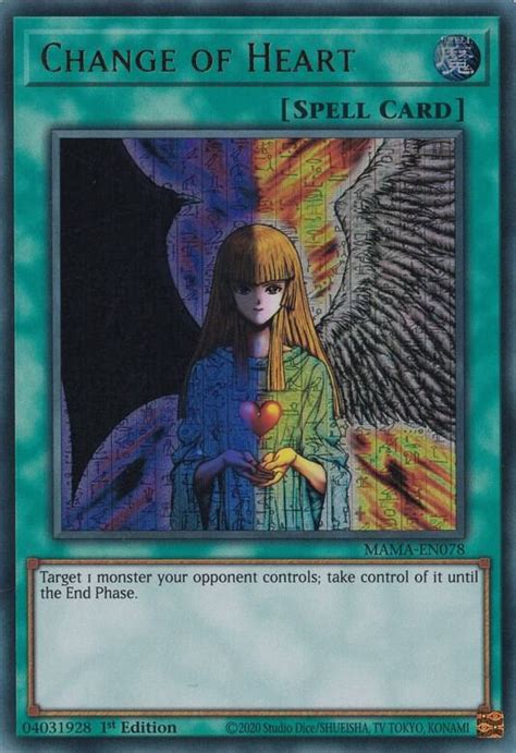 Change Of Heart Ultra Pharaoh S Rare Magnificent Mavens YuGiOh