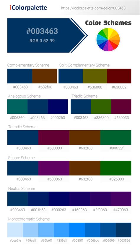 Prussian Blue Similar Color 003463 Information Hsl Rgb Pantone