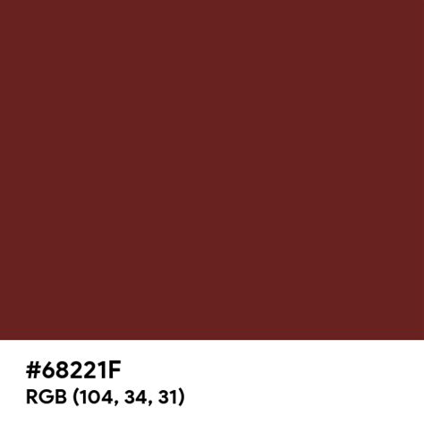 Faded Maroon color hex code is #68221F