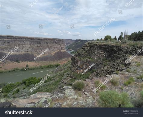 Skies Snake River Canyon Perrine Bridge Stock Photo 1170043870 ...