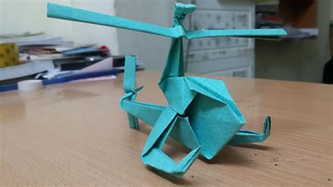 Origami How To Make A Paper Helicopter Youtube