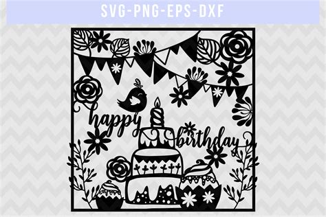 Free Svg Birthday Card Templates Svg File For Diy Machine Free