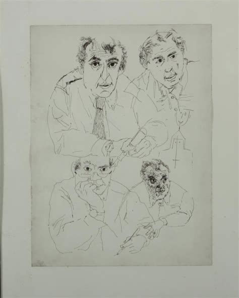 Four Self Portraits Zero Mostel Artwork On Useum