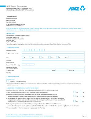 Fillable Online Anz Personal Loan Application Form Anz Bank Fax Email