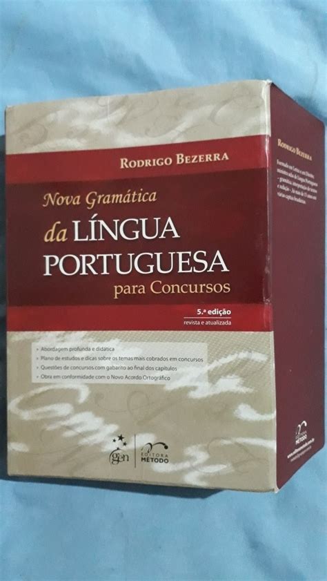 Livro Nova Gram Tica Da L Ngua Portuguesa Para Concursos M Frete Gr Tis