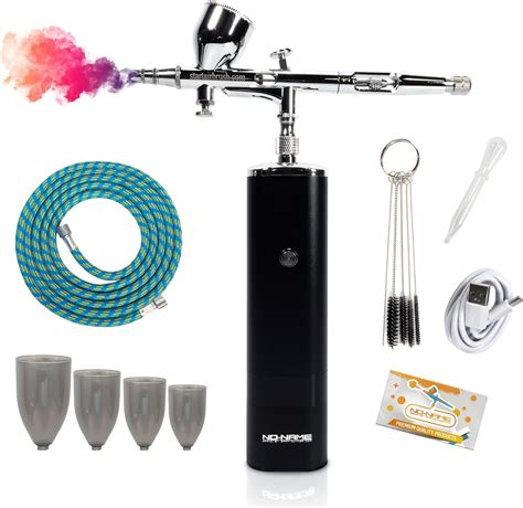 Amazon Cordless Airbrush Kit With Compressor Rechargeable Battery