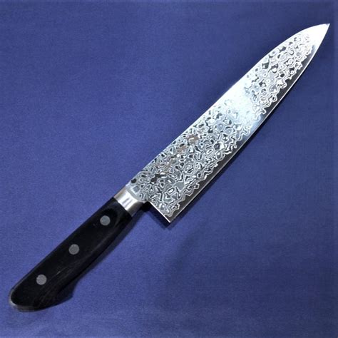 堺孝行 牛刀 包丁 210mm 45層 ダマスカス ミラー 超硬ステンレス Aus10 日本製 青木刃物製作所 7425 和煌刃物