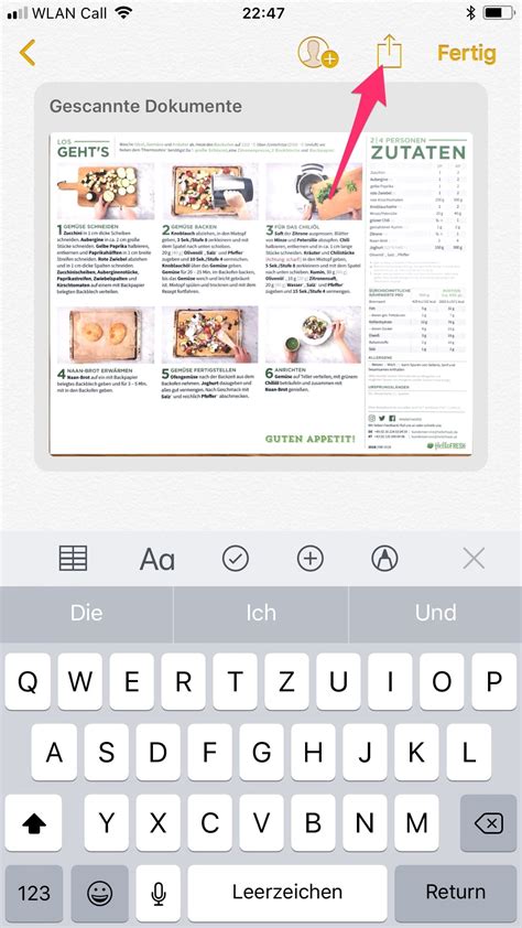 Dokumente Scannen mit dem iPhone ohne zusätzliche App