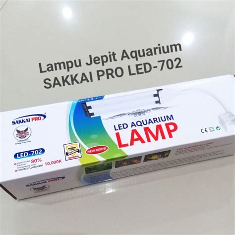 Jual Lampu Jepit SAKKAI PRO LED 702 LED Aquarium 3 Mode Warna Biru