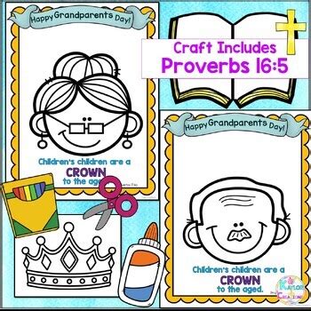 Grandparents Day Craft Christian School Sunday School Bible Verse