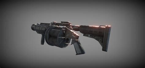 3D Model MK32 Grenade Launcher VR AR Low Poly Rigged CGTrader