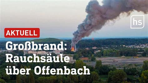 Tonnenweise brennende Akkus Großbrand in Recyclingfirma in Offenbach