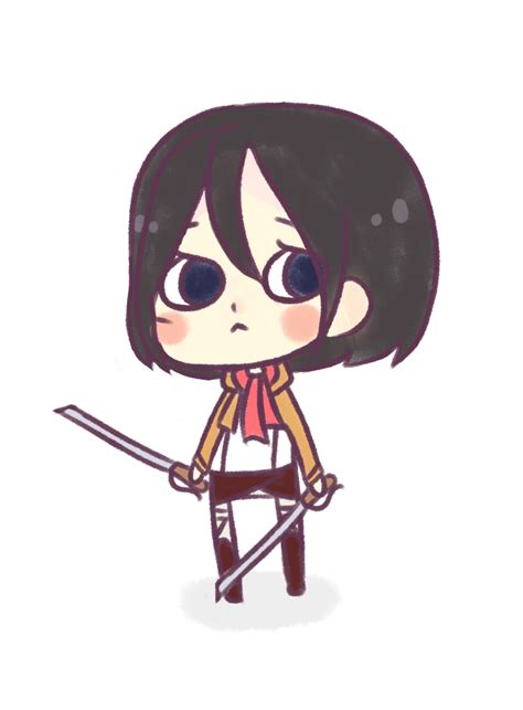 Fanart Chibi Mikasa Ackerman By Hoctalya On Deviantart